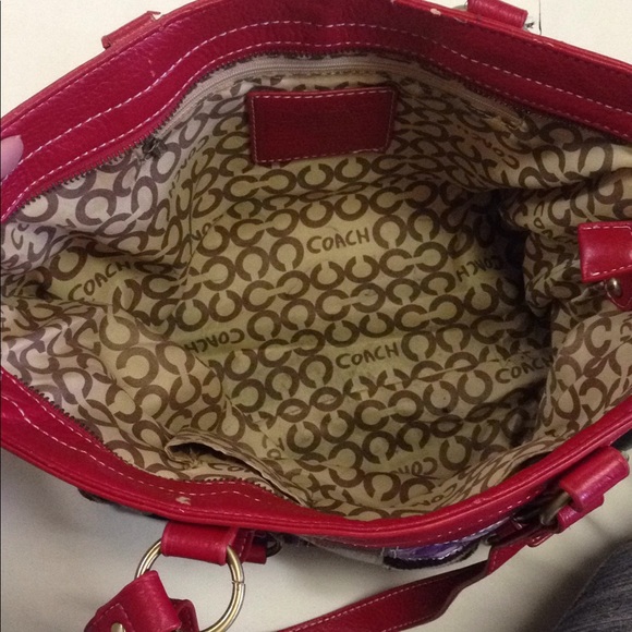 Used Coach patchwork shoulder bag - Picture 6 of 8